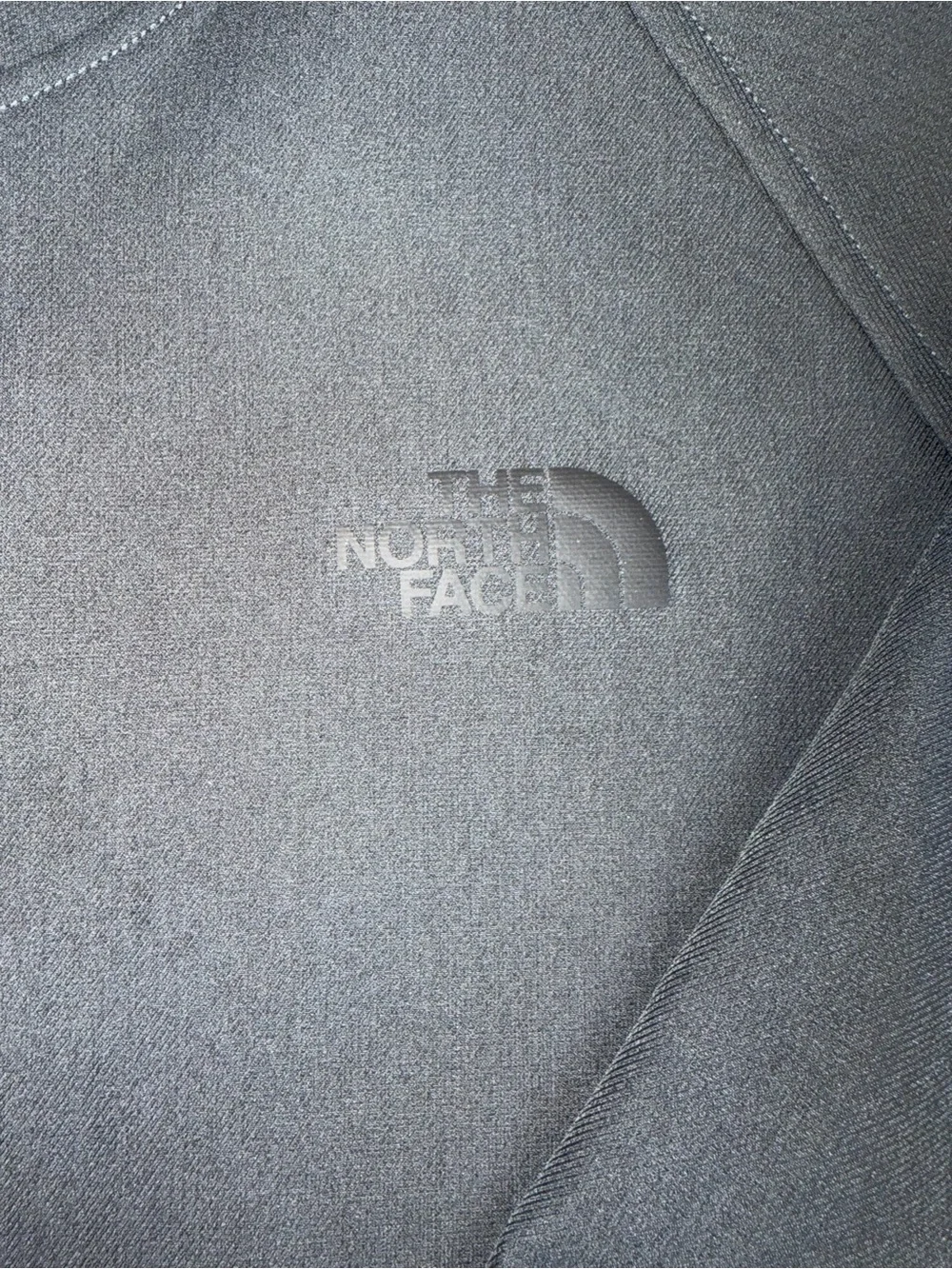 The North Face Men's Gray Full-Zip Lightweight Fleece Jacket